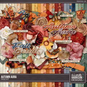 Autumn Aura Page Kit by Aimee Harrison
