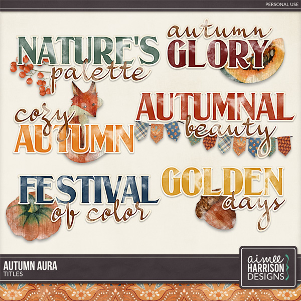 Autumn Aura Titles by Aimee Harrison