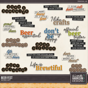 Beer Fest Word Art by Aimee Harrison