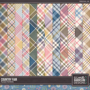 County Fair Plaid Papers by Aimee Harrison
