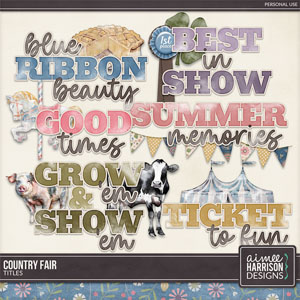 County Fair Titles by Aimee Harrison