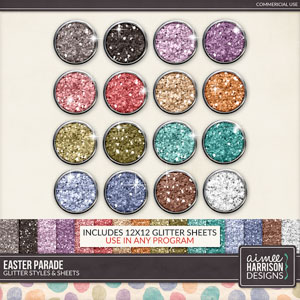 Easter Parade Glitters by Aimee Harrison