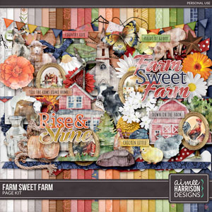 Farm Sweet Farm Page Kit by Aimee Harrison