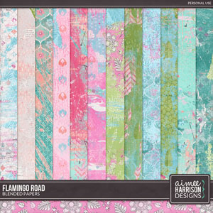 Flamingo Road Blended Papers by Aimee Harrison