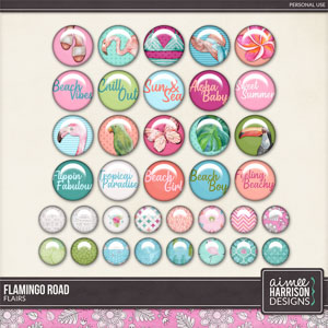 Flamingo Road Flairs by Aimee Harrison