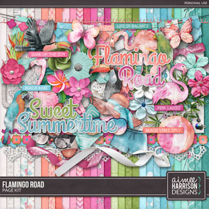 Flamingo Road Page Kit by Aimee Harrison