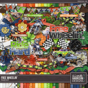 Free Wheelin' Page Kit by Aimee Harrison