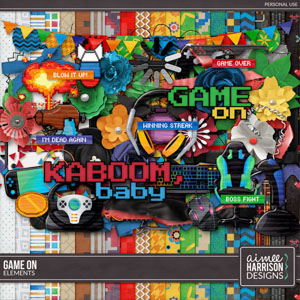 Game On Page Kit by Aimee Harrison