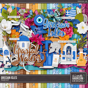 Grecian Isles Page Kit by Aimee Harrison