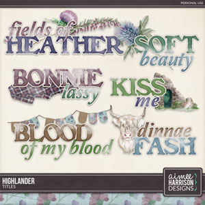 Highlander Titles by Aimee Harrison