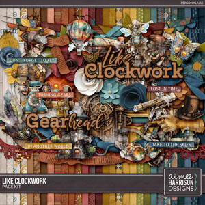 Like Clockwork Page Kit by Aimee Harrison