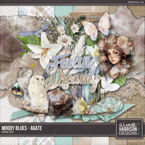 Moody Blues Agate Mini Kit by Aimee Harrison