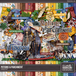 Potions & Parchment Page Kit by Aimee Harrison