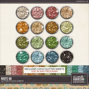 Route 66 Glitters by Aimee Harrison