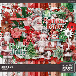 Santa Baby Page Kit by Aimee Harrison