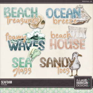 Seafoam Titles by Aimee Harrison