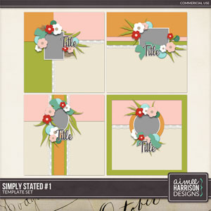 Simply Stated #1 Template Set by Aimee Harrison