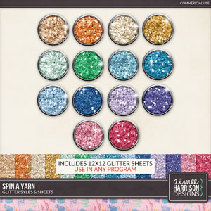 Spin a Yarn Glitters by Aimee Harrison