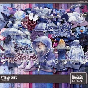 Stormy Skies Page Kit by Aimee Harrison