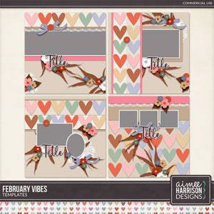 February Vibes Templates by Aimee Harrison