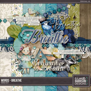 Words - Breathe Mini Kit by Aimee Harrison