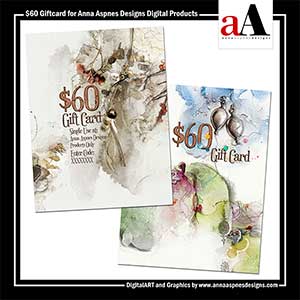 50 Gift Card + 10 Bonus | Anna Aspnes