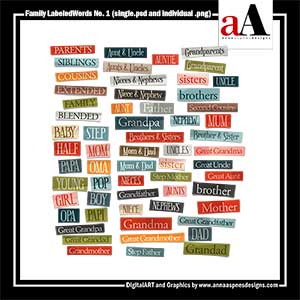 Family LabeledWords No. 1