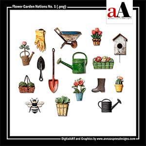 Flower Gardens Notions No 1