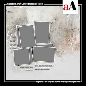 Gadabout Artsy Layered Template