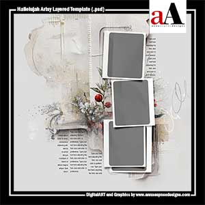 Hallelujah Artsy Layered Template