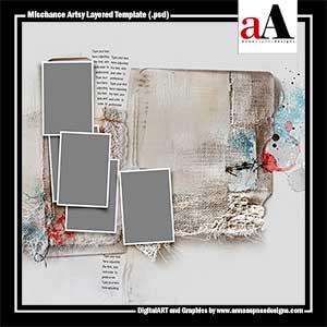 Mischance Artsy Layered Template