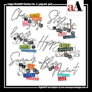 Linger WordART Clusters No 1