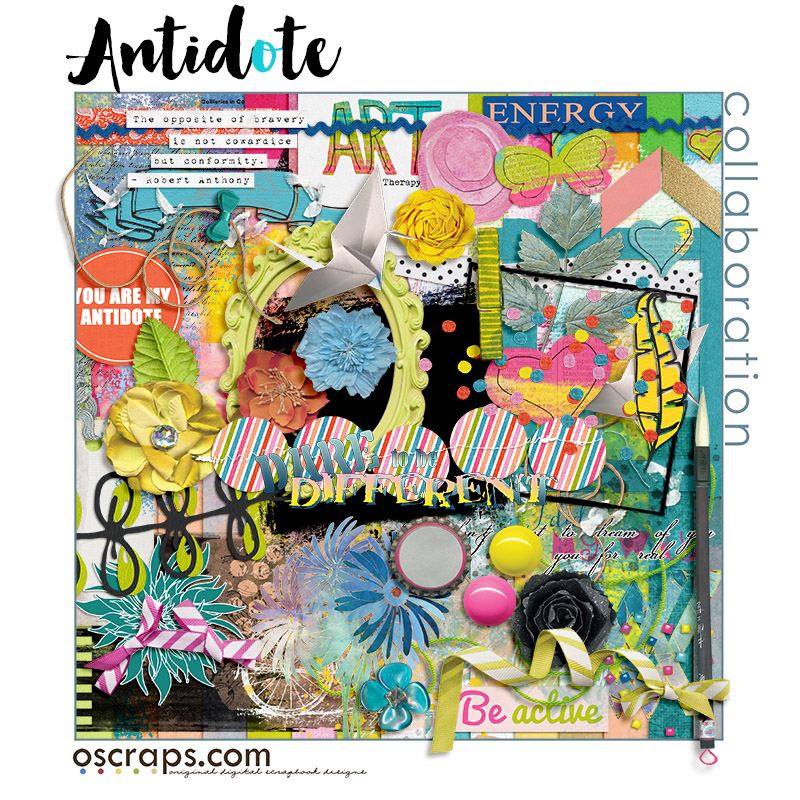 Oscraps9 Digital Scrapbook Kits for the Family Seamstress - Oscraps