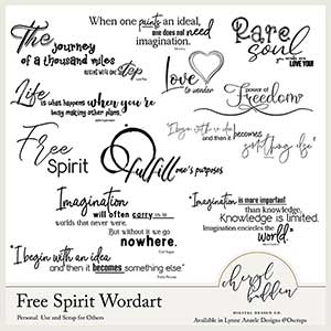 Free Spirit Wordart