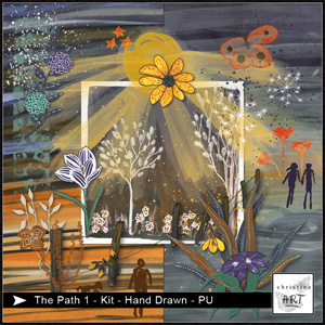 The Path 1 Kit hand drawn by Christine Art