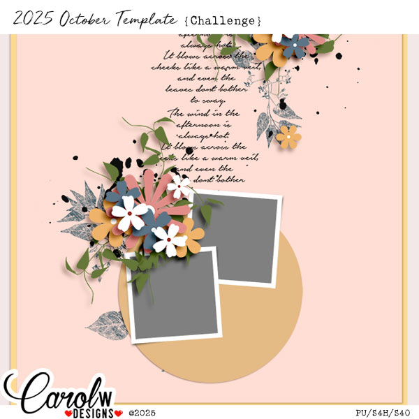 2025 October Template Challenge-CarolW Designs