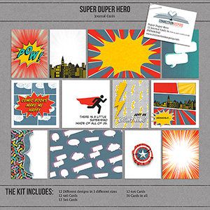 Super Duper Hero Journal Cards