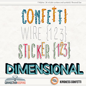 Kindness Confetti Alphas