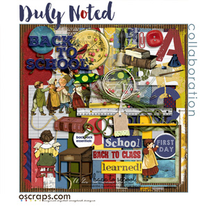 duly nOted :: An Oscraps 2015 Collaboration