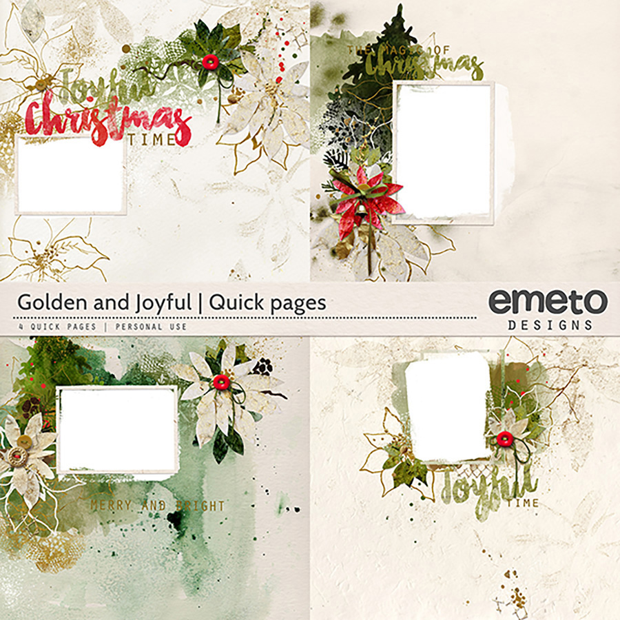 Golden and Joyful Quick Pages