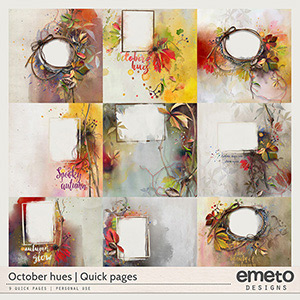 October hues - quick pages