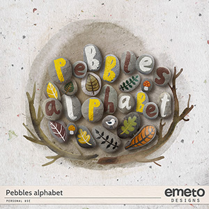 Fabulous Fall Pebbles Alphabet
