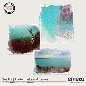 Sea life - photo masks and frames