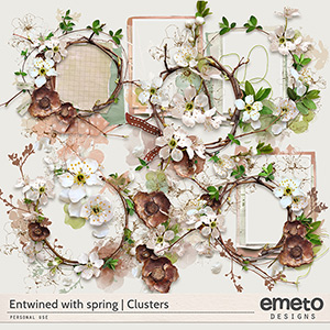 Entwined With Spring Clusters by Emeto Designs