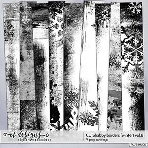 CU Shabby Borders vol.8 {Winter}