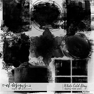 White Cold Day Clipping Masks by et designs