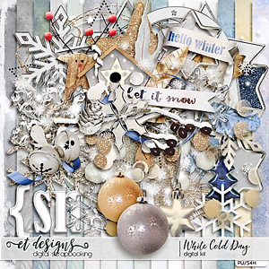White Cold Day Kit & Alpha & Solids by et designs