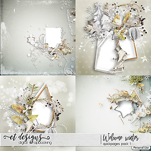 Welcome Winter Quickpages 1 by et designs