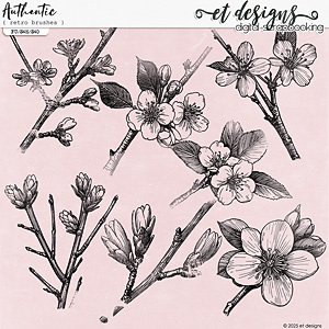 Authentic Retro Stamps - Spring Branches by et designs