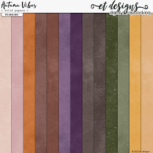 Autumn Vibes Solid Papers by et designs